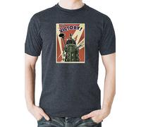 Dr Who Men's Dalek 'To Victory' T-Shirt Black
