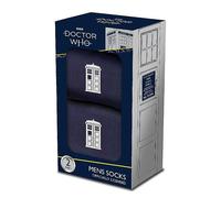 Dr Who Pack of 2 Boxed Socks Set Navy