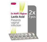 Dr. Wolff`s Vagisan Lactic Acid Helps to Prevent Vaginal Infection | Daily Vaginal Health and Intimate Hygiene | Also During Pregnancy and Breastfeeding | 2X 7pcs