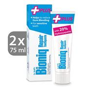 Dr. Wolff's Bioniq Repair Plus Toothpaste 2X 75ml - Sensitive Toothpaste with Gum Protection - Fluoride-Free, Enamel Repair - For Travel & Home