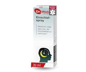 Dr. Wolz Sleep Spray, Optimal Combination with Melatonin and Passion Flower Extract, No Preservatives and Sugar, 30 ml, Blue