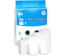 Dr.Wow 50-Pack Extra-Thick Melamine Sponges - 3.94" × 2.76" × 1.18" Durable Kitchen & Bathroom Cleaning Pads - Powerful, Non-Scratch, Water-Activated Magic Sponge