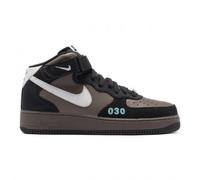 DR0296-200 Nike Air Force 1 NH Mid-High Grey Leather Men's Original Shoes