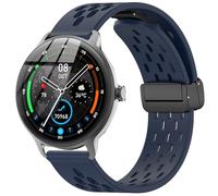 DR03, DR05, DR06 Smart Watches Bands, Quick Release Breathable Silicone Replacemet Band Straps Compatible with Yoever, KIBFLE, TOOBUR, DR03, DR05, DR06 Smart Watches (Dark Blue, 18mm size band)