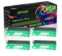DR1050 DR-1050 Compatible for Brother Drum Unit with Chip HL-1110 HL-1110E HL-1112 HL-1112R HL-1112A Printers (4 Pack Black)
