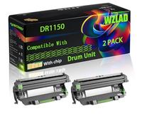 DR1150 Compatible for Brother Drum Unit with Chip HL-L1240W HL-1242W HL-1242WXL DCP-L1640W Printers (2-Pack Black)