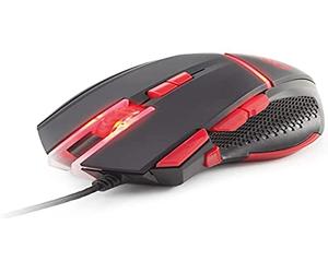 DR1TECH Hunter+ Professional Gaming Mouse with Cable [5 Interchangeable Weights + Triple Fire] - 9 Buttons for up to 4200 DPI - Ergonomic Gaming Mouse for PC/PS4/Xbox