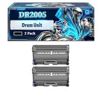 DR2005 Drum Unit Compatible for Brother HL-2035 HL-2037 HL-2037E Printers, With Chip Large Capacity 12000 Pages (2-Pack Black)