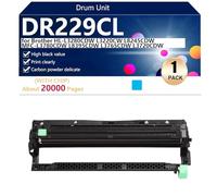DR229 ompatible Replacement Drum Unit for Brother HL-L3220CW L3280CDW HL-L3295CDW HL-L3300CDW HL-L8245CDW MFC-L3720CW Printer, High Yield 20000 Pages, Easy to Install,Cyan-1 pack