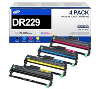 DR229CL Drum Unit Compatible Replacement for Brother DR229 TN229 TN229XL Work with HL-L3280CDW MFC-L3720CDW HL-L3300CDW HL-L3220CW Printers (4-Pack)