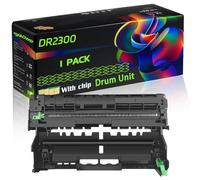 DR2300 Compatible for Brother Drum Unit with Chip HL-L2360DW HL-L2365DW MFC-L2700DN Printers (1 Pack Black)