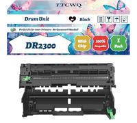 DR2300 Drum Unit Compatible for Brother MFC-L2700DN MFC-L2700DW MFC-L2720DW MFC-L2740CW MFC-L2740DW Printers, with Chip, High Yield 12000 Pages, High-Definition Printing (1 Pack Black)