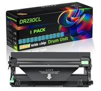 DR230CL Compatible for Brother Drum Unit with Chip DCP-9010 HL-3040CN HL-3070CW MFC-9120CN Printers (1 Pack Cyan)