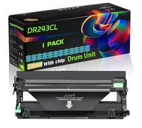 DR243CL Compatible for Brother Drum Unit with Chip DCP-L3510CDW DCP-L3517CDW DCP-L3550CDW HL-L3210CW HL-L3230CDW Printers (1 Pack Cyan)