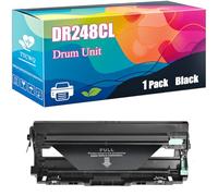 DR248CL Drum Unit Compatible for Brother DCP-L3560CDW HL-L8240CDW MFC-L8390CDW HL-L3215CW MFC-L3740CDN Printers, High Yield 22000 Pages, Clear Printing with Chip (Black)