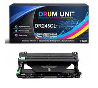 DR248 rum Unit Compatible for Brother DR248 TN248 TN248XL for MFC-L3740CDWE MFC-L3760CDW HL-L3240CDW HL-L3220CWE DCP-L3560CDW MFC-L3740CDW MFC-L8390CDW DCP-L3520CDWE Printers,Cyan-1pack