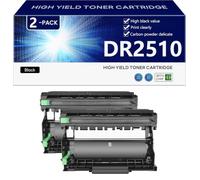 DR2510 Drum Unit | High-Capacity for Brother HL-L2400DWE L2442DW L2400DW L2445DW L2447DW Printers,Black-2 pack