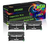 DR3400 Compatible for Brother Drum Unit with Chip DCP-L5500DN DCP-L6600DW HL-L5000D HL-L5050DN Printers (3 Pack Black)