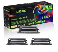 DR3400 Compatible for Brother Toner Cartridge with Chip HL-L5200DW HL-L6400DW MFC-L5700 Printers (3 Pack Black)