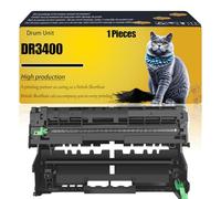 DR3400 Drum Unit Compatible for Brother DCP-L5500DN DCP-L6600DW HL-L5000D HL-L5050DN MFC-L6900DWT Printers, DR-3400 Drum Unit Refills 30000 Pages (Black)