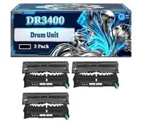 DR3400 Drum Unit Compatible for Brother HL-L6250DN HL-L6300DW HL-L6300DWT HL-L6400DW MFC-L6900DW Printers, With Chip Large Capacity 30000 Pages (3 Pack Black)