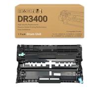 DR3400 Drum Unit Replacement Compatible for Brother HL-L5000D HL-L5100DN HL-L5200DW HL-L5200DWT HL-L6200DW HL-L6200DWT HL-L6250DW HL-L6300DW Series & 30000 Page Yield DR3400
