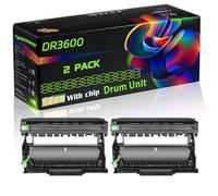 DR3600 Compatible for Brother Drum Unit with Chip HL-L5210DN HL-L6210DW MFC-L5710DN MFC-L6710DW HL-L5210DW Printers (2-Pack Black)