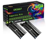 DR3607 Compatible for Brother Drum Unit with Chip HL-L5210DN HL-L6410DN MFC-L5710DN Printers (2-Pack Black)