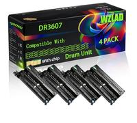 DR3607 Compatible for Brother Drum Unit with Chip HL-L5210DN HL-L6410DN MFC-L5710DN Printers (4 Pack Black)