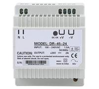 DR45 24 Din Rail Power Supply Compact Efficient Stable Output 45W Single Output AC DC Switching Power Supply for Industrial Control LED Lighting Security Monitoring