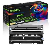 DR6000 Compatible for Brother Drum Unit with Chip FAX-4750 FAX-5750 FAX-8350 FAX-8350P FAX-8360P FAX-8750 FAX-8750P HL-1030 Printers (1 Pack Black)