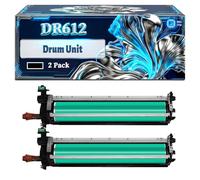 DR612 IU612 Drum Unit Compatible for Konica Minolta bizhub C452 C552 C552DS C652 C652DS Printers, With Chip Large Capacity 285000 Pages (2 Pack Black)