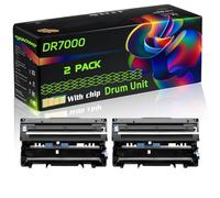 DR7000 Compatible for Brother Drum Unit with Chip HL-5040 HL-5040N HL-5050 HL-5050N HL-5070 HL-5070N MFC-8420 MFC-8820D Printers (2-Pack Black)