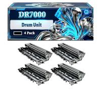 DR7000 Drum Unit Compatible for Brother HL-1850 HL-1850LT HL-1850N HL-1850NLT HL-1870 HL-1870N Printers, With Chip Large Capacity 20000 Pages (4 Pack Black)
