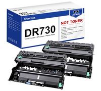 DR730 Replacement for Brother DR730 DR-730 DR 730 Brother Drum to Use with MFC-L2750DW HL-L2370DW MFC-L2710DW HL-L2350DW DCP-L2550DW Printer (2 Black)