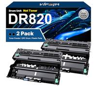 DR820 DR-820 Drum Replacement for Brother DR-820 Drum Unit to Use with HL-L6200DW MFC-L5850DW HLL6200DW MFC-L5900DW MFC-L5700DW HL-L5200DW MFC-L6800DW Printer | 2 Black