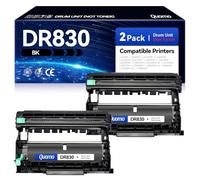 DR830 Drum 2 Pack Replacement for Brother DR830 TN830 TN830XL Drum Unit Compatible with DCP-L2640DW HL-L2460DW XL HL-L2405W HL-L2480DW MFC-L2760DW MFC-L2820DW MFC-L2807DW HL-L2400D HL-L2865DW Printer