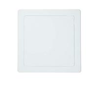 DRAAK Access Panel 200x200mm Surface Coverage White ABS Plastic Inspection Hatch Paintable to Hide Valves, Wire and More