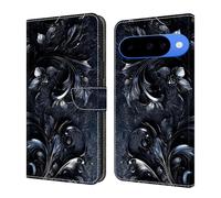 Draamvol for Google Pixel 10 Phone Case, Wallet Shockproof Flip PU Leather Kickstand Card Slots Magnetic Closure Notebook Folio Soft TPU Bumper for Google Pixel 10 Phone Case, Midnight Bloom