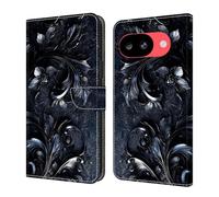 Draamvol for Google Pixel 10a Phone Case, Wallet Shockproof Flip PU Leather Kickstand Card Slots Magnetic Closure Notebook Folio Soft TPU Bumper for Google Pixel 10a Phone Case, Midnight Bloom