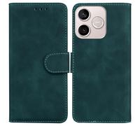 Draamvol for Honor 600 Lite/ 500 Smart Case, Wallet Card Holder Kickstand Solid Color Magnetic Closure Flip PU Leather TPU Bumper Heavy Duty Protection for Honor 600 Lite/ 500 Smart Cover, Green