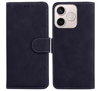 Draamvol for Honor 600 Lite/ 500 Smart Case, Wallet Card Holder Kickstand Solid Color Magnetic Closure Flip PU Leather TPU Bumper Heavy Duty Protection for Honor 600 Lite/ 500 Smart Cover, Black