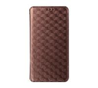 Draamvol for MOTO G56 5G Phone Case with Wrist Strap Wallet Kickstand Lanyard Flip PU Leather Diamond Check Card Holder Magnetic Closure Full-Body TPU Bumper Shockproof Protective Cover, Brown