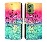 Draamvol for Motorola G06 Case Moto G06 Power Phone Case, Flip Shockproof PU Leather Wallet Cover TPU Bumper Shell Magnetic Kickstand Card Slots for Motorola Moto G06/ G06 Power Cover, Chasing Dreams