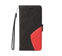 Draamvol for Nothing NFC Phone 3A Case, Wallet Card Holder Kickstand Geometric Flip PU Leather Splicing Art Magnetic Closure TPU Bumper Heavy Duty Shockproof Protective Cover, Black