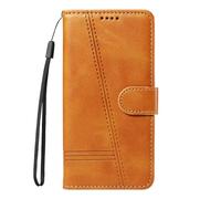 Draamvol for Nothing Phone 3 Case, Wallet Card Holder Kickstand Solid Color Geometric Magnetic Closure Flip PU Leather TPU Bumper Heavy Duty Protection for Nothing Phone 3 Cover, Orange