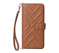 Draamvol for Nothing Phone 3 Phone Case with Wrist Strap Wallet Kickstand Lanyard Card Holder Flip PU Leather Magnetic Closure Full-Body TPU Bumper Shockproof Cover, Brown