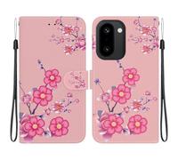 Draamvol for OnePlus 15R Phone Case, Wallet Kickstand Card Holder Flip Shockproof Premium PU Leather with Magnetic Closure Scratch Resistant TPU Bumper Protective Cover, Plum Blossom