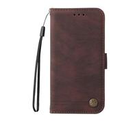 Draamvol for OPPO Reno 14 Pro Phone Case, Wallet Kickstand Card Holder Flip PU Leather Magnetic Closure Shockproof Soft TPU Bumper Heavy Duty Protection Cover, Brown