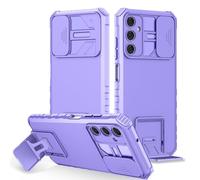Draamvol for Samsung Galaxy A05S 5G Case with Slide Camera Cover Shockproof Kickstand Military Grade Lens Protection Soft TPU Bumper Hard PC Back Case for Samsung A05S 5G Phone Case,Purple